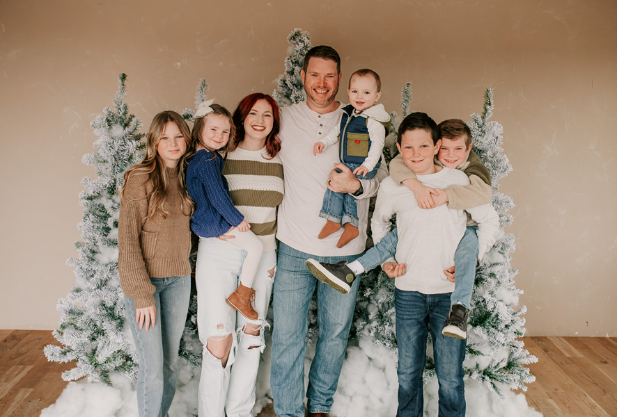 AGL Operations Supervisor Stephen Clark and family