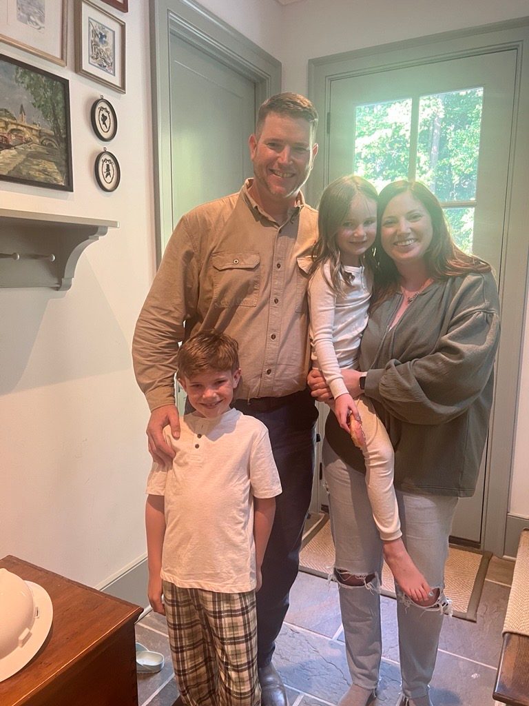  Atlanta Gas Light Operations Supervisor Stephen Clark, his wife, and two of their five kids. 