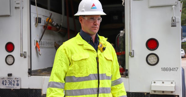employees on work site